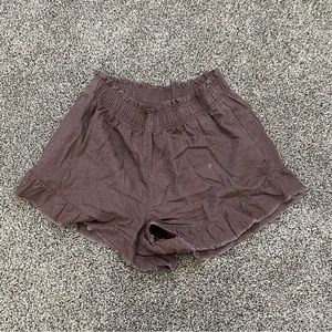 Aerie High Waisted Ruffle Shorts